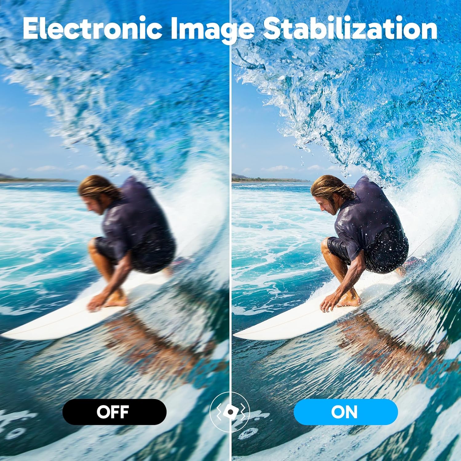 AKASO V50X Native 4K30fps WiFi Action Camera with EIS Touch Screen 4X Zoom 131 feet Waterproof Camera Support External Mic Remote Control with Helmet Accessories (Without 64GB MicroSD Card) - Image 5